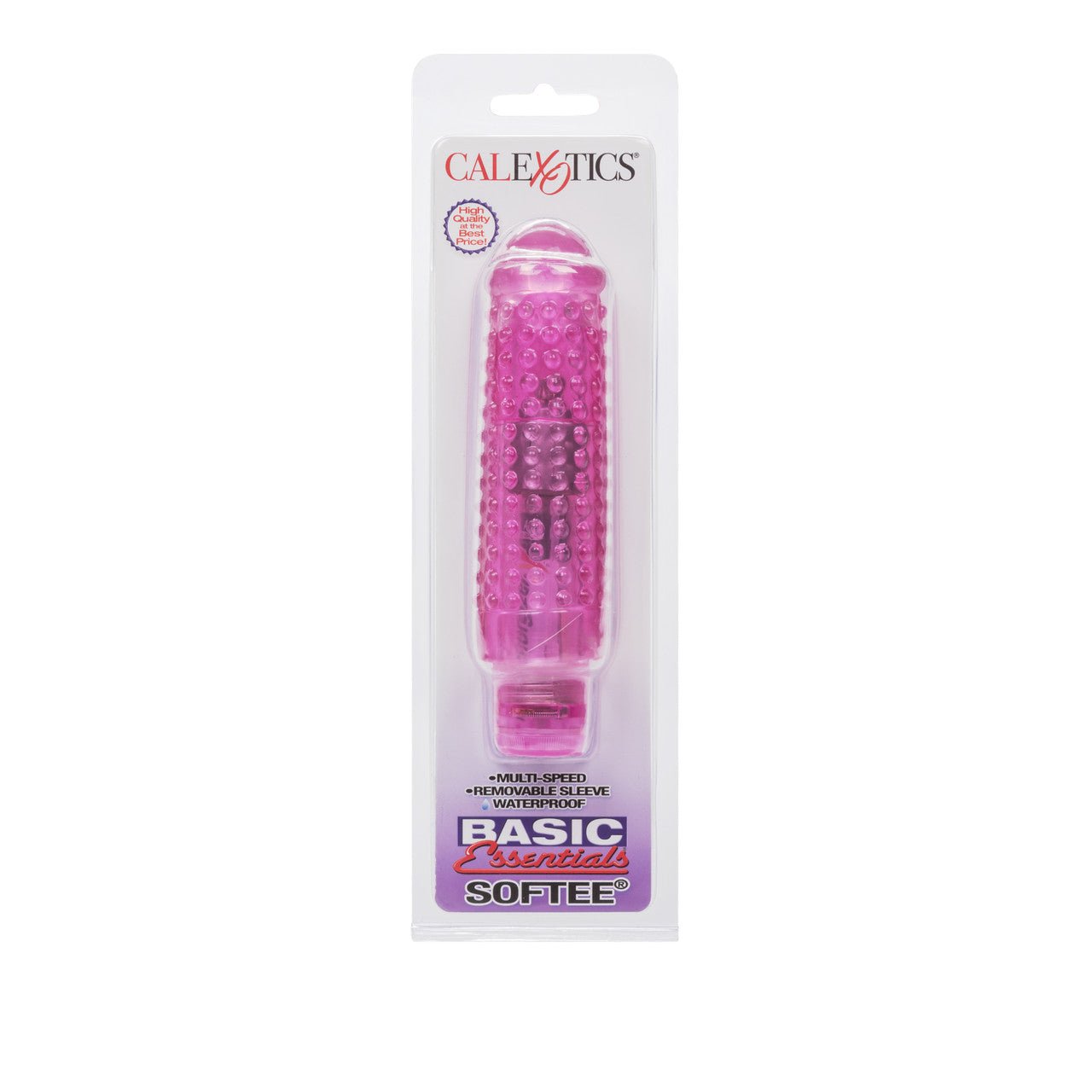 Basic Essentials Softee Pink Vibrator Sleeve