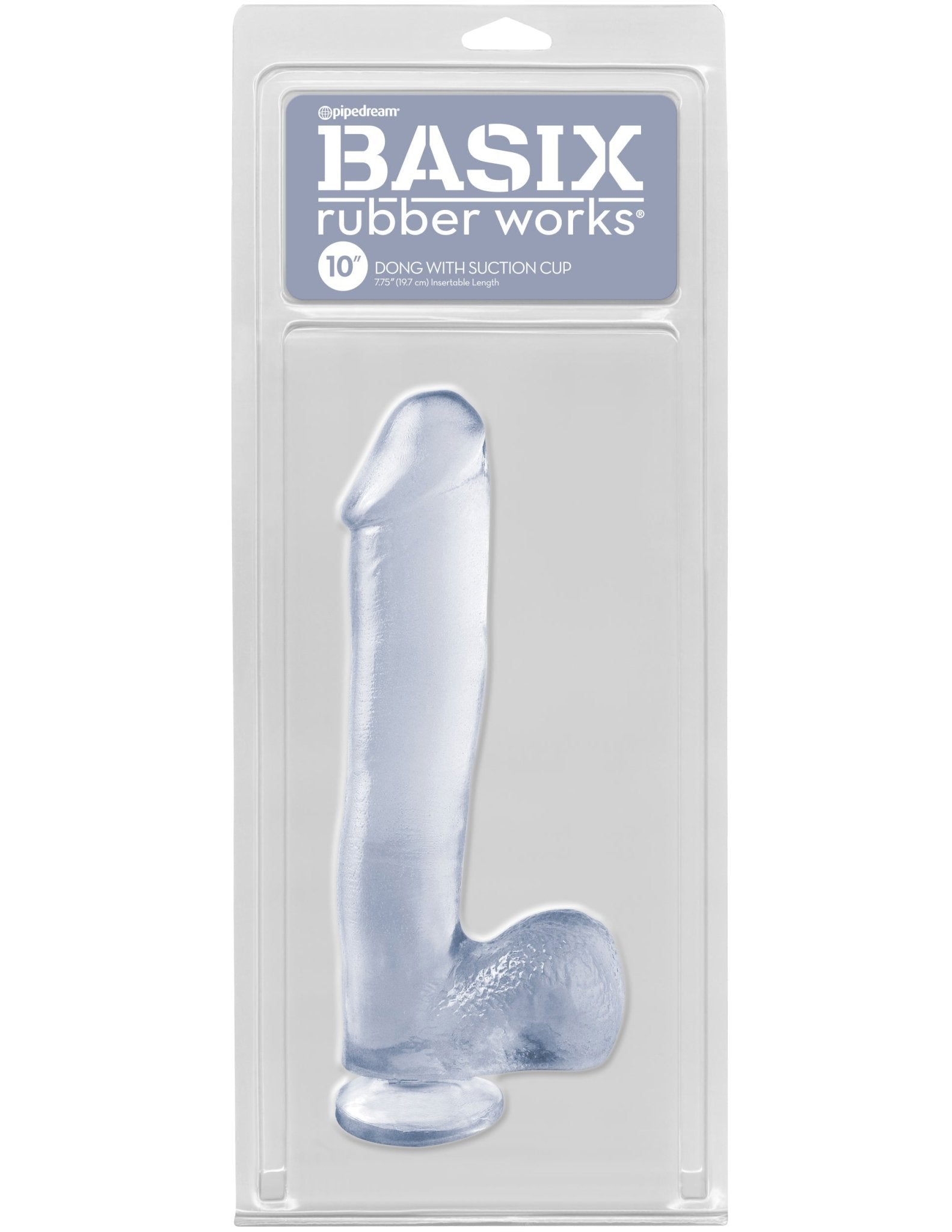 Basix Rubber Works 10in Dong W/suction Cup