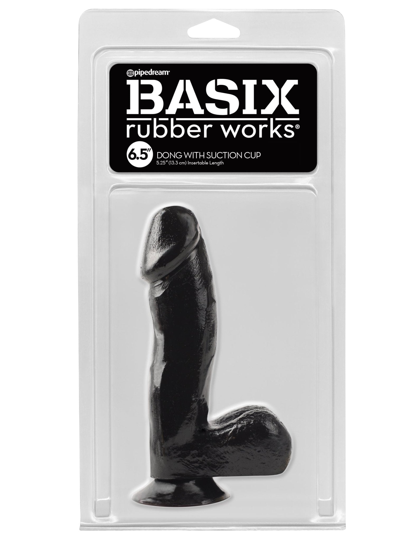 Basix Rubber Works 7.5 Inch Dong With Suction Cup