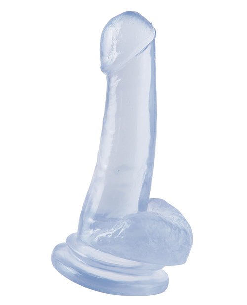 Basix Rubber Works 8 Inch Dong With Suction Cup - Clear