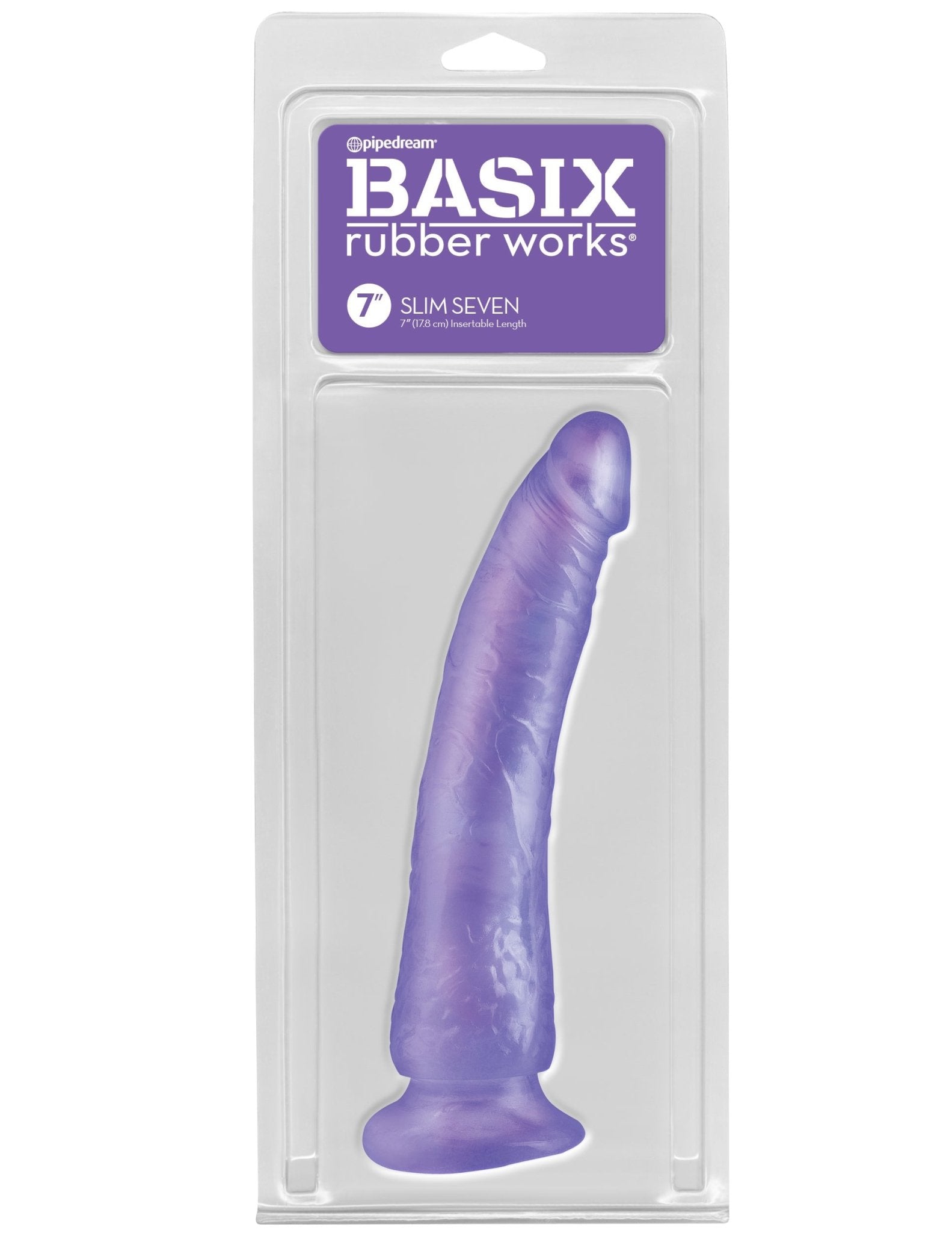 Basix Rubber Works - Slim 7 Inch With Suction Cup
