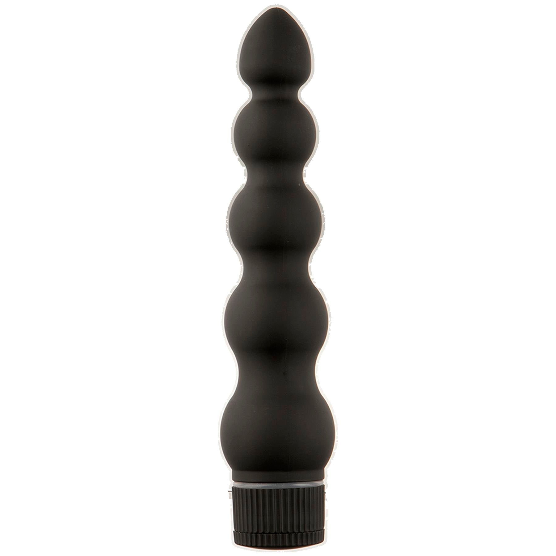 Black Magic 7 Inch Ribbed Vibrator