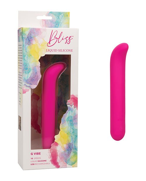 Bliss Liquid Silicone G Vibrator - Pink