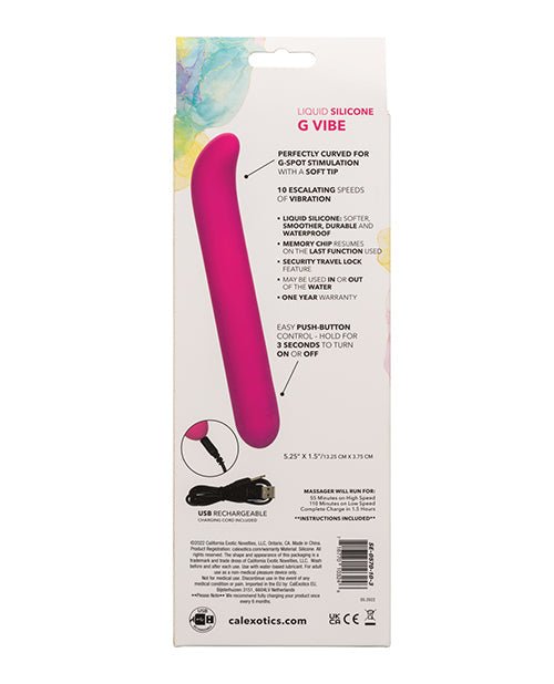 Bliss Liquid Silicone G Vibrator - Pink