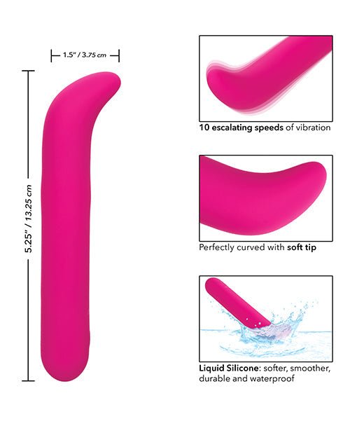 Bliss Liquid Silicone G Vibrator - Pink