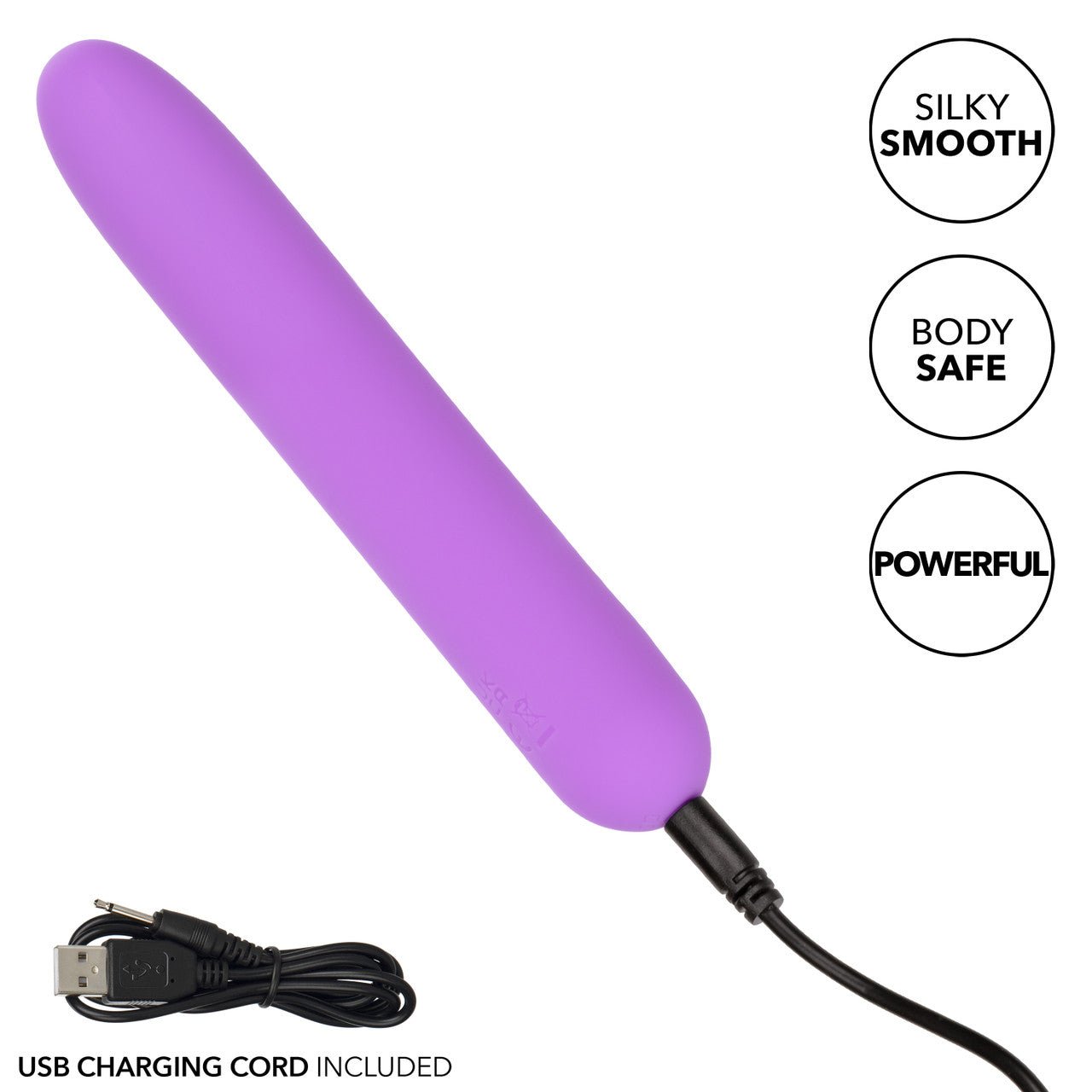 Bliss Liquid Silicone Mini G Vibrator - Purple