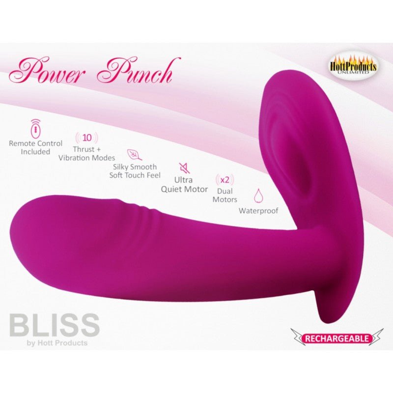 Bliss Power Punch Thrusting Vibrator 10 Functions