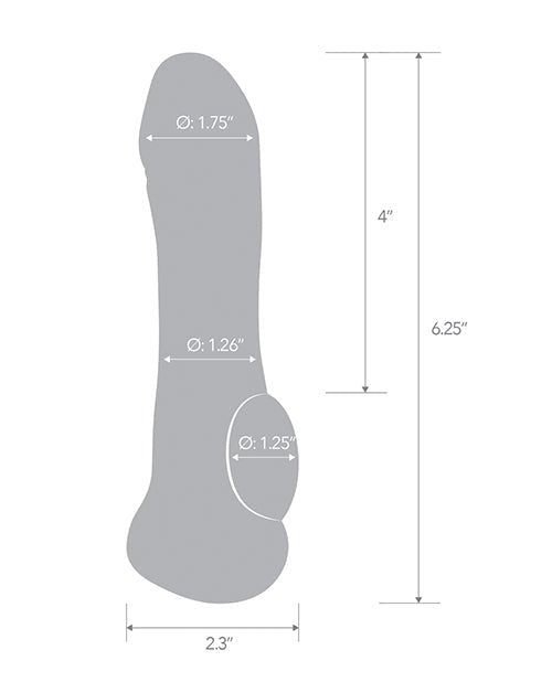 Blue Line C & B 6.25" Transparent Penis Enhancing Sleeve Extension - Clear