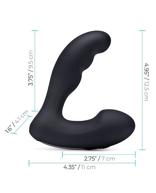 Blue Line Vibrating Prostate Prober W/remote - Black