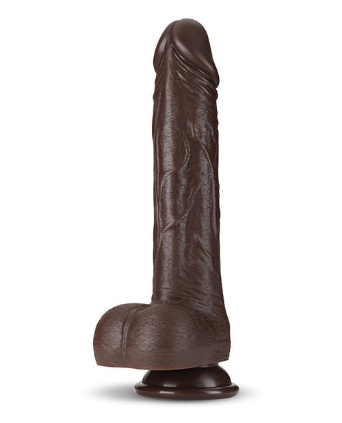 Blush Dr. Skin Silicone Dr. Murphy 8" Thrusting Dildo - Chocolate