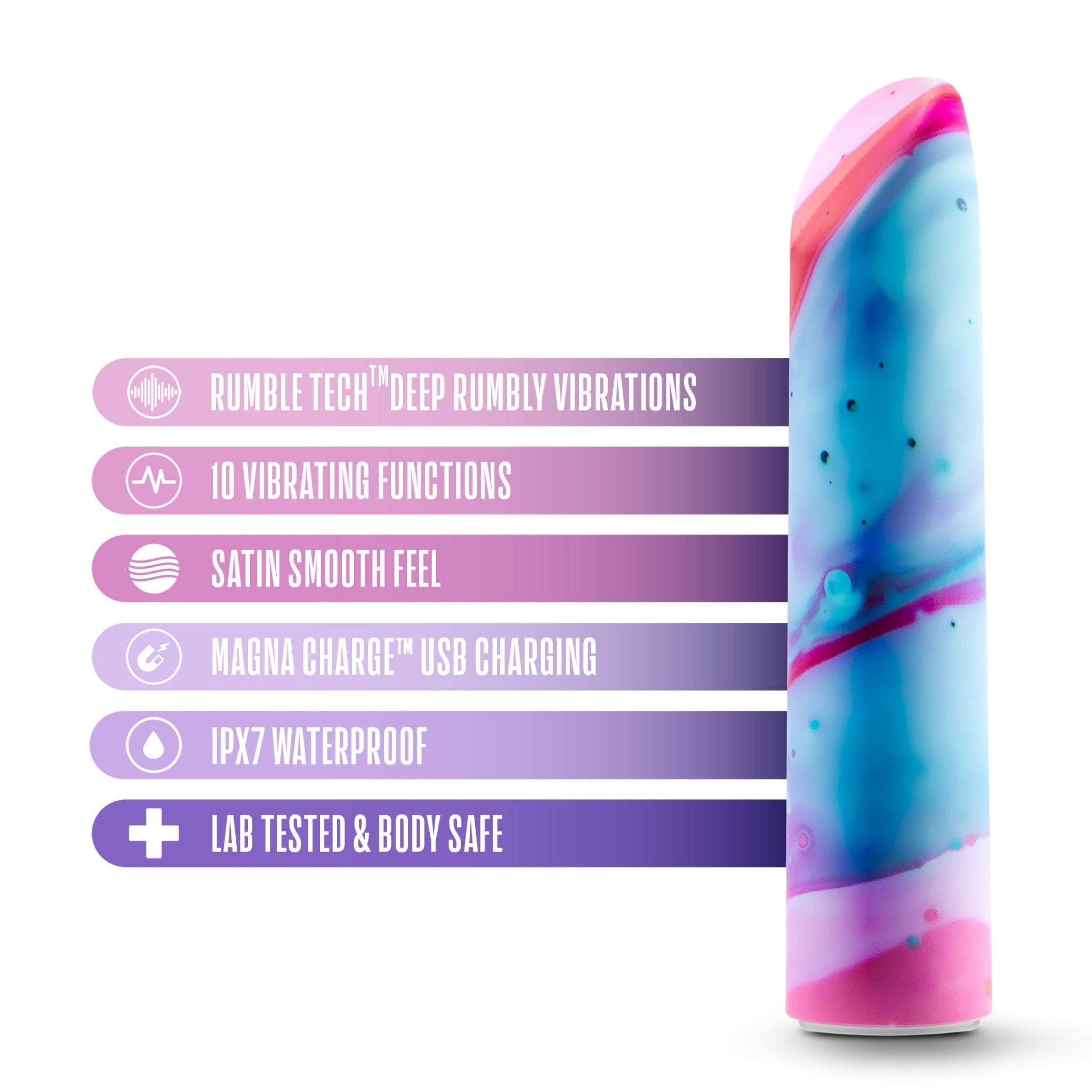 Blush Limited Addiction Fascinate Power Vibrator - Peach