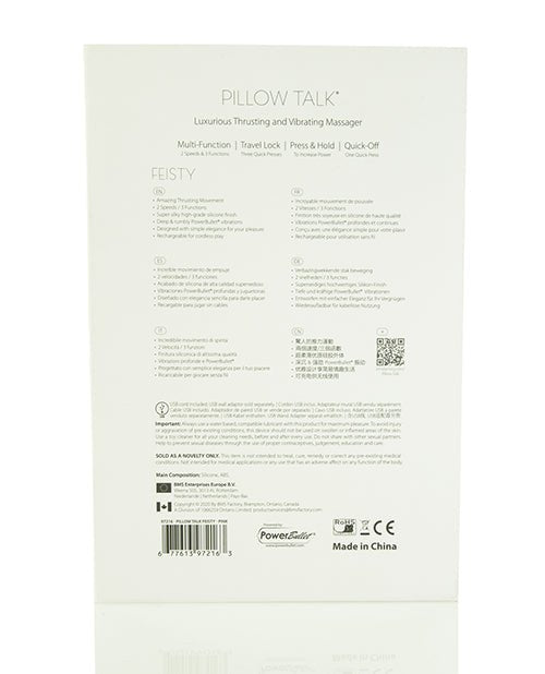 BMS Pillow Talk Feisty Clitoral Stimulator