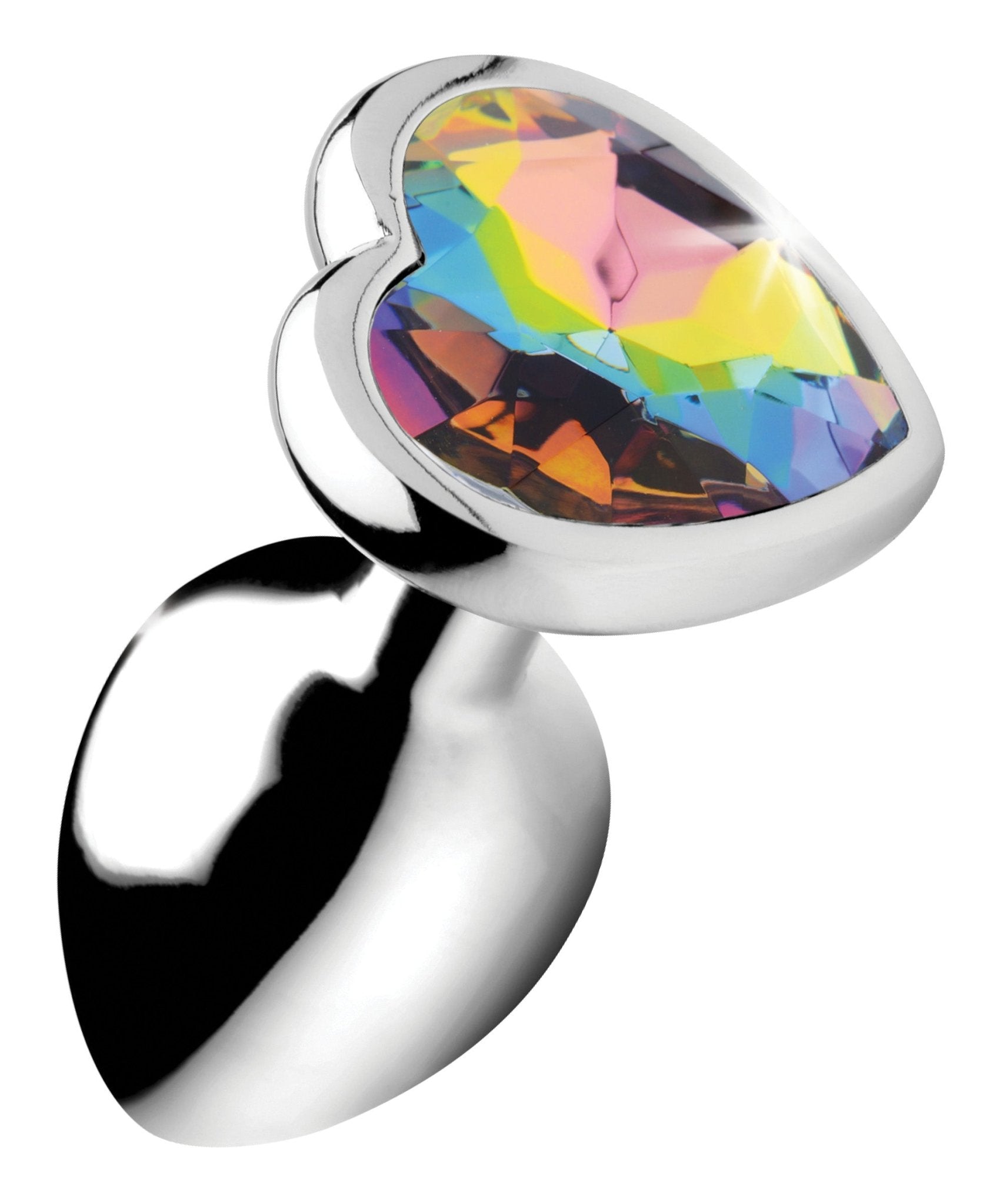 Booty Sparks Rainbow Prism Heart Anal Plug Large