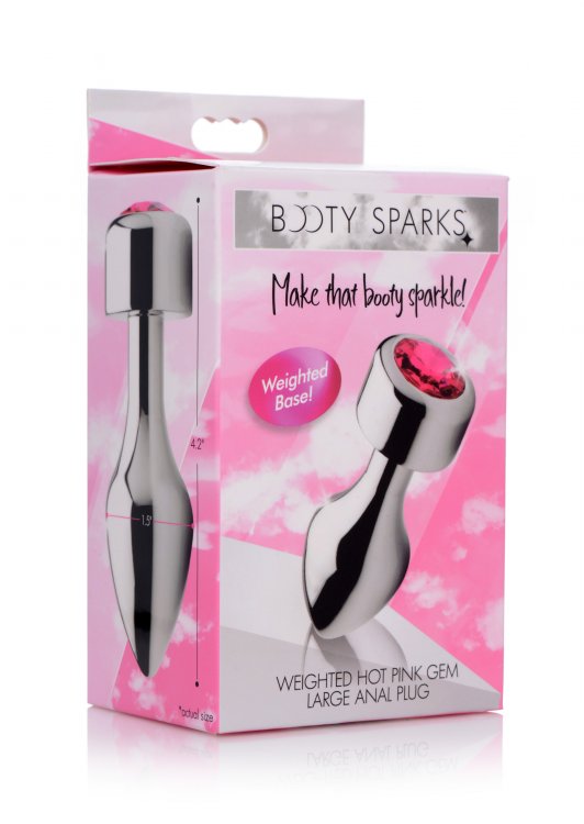 Booty Sparks Weighted Hot Gem Anal Plug Large