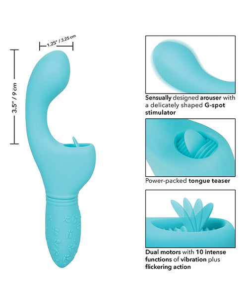 Butterfly Kiss Flicker G-Spot Vibrator with Clitoral Stimulator