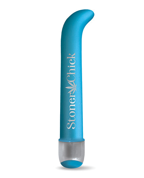 Buzzed 7" G-spot Vibrator  - Stoner Chick Blue Chick Blue