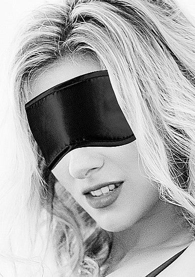 B&w Satin Eye Mask