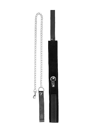 B&w Velcro Collar W/ Leash & Hand Cuffs W Adjustable Straps