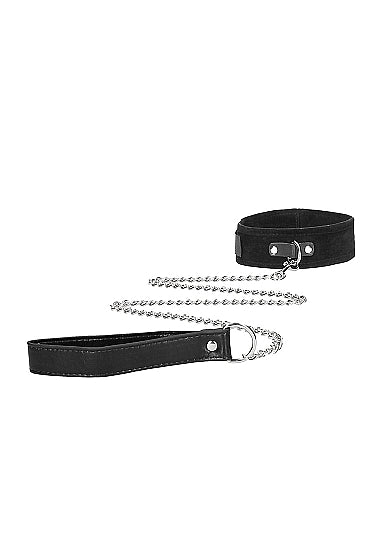 B&w Velcro Collar W/ Leash & Hand Cuffs W Adjustable Straps