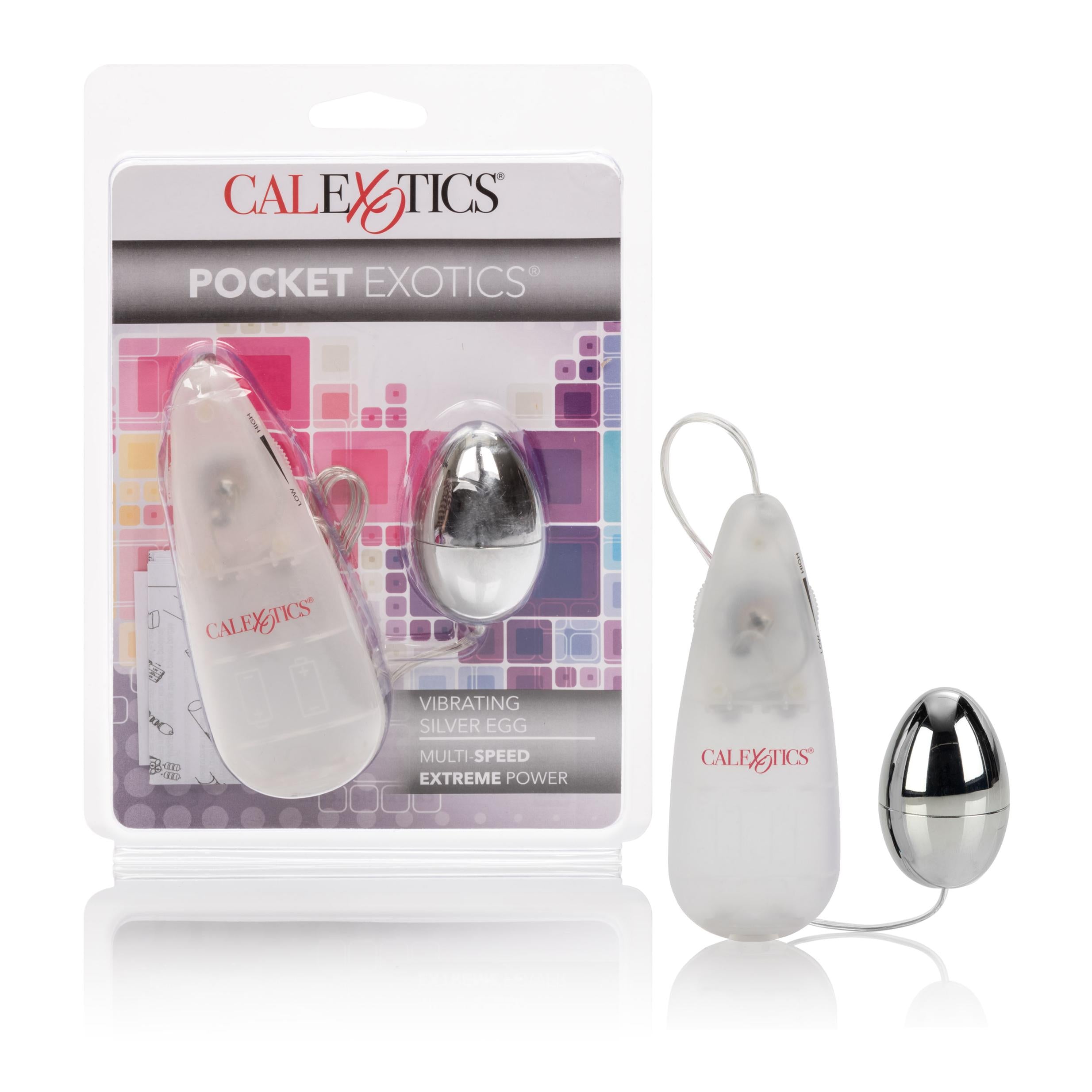 CalExotics Silver Vibrating Egg - Sensual Bliss