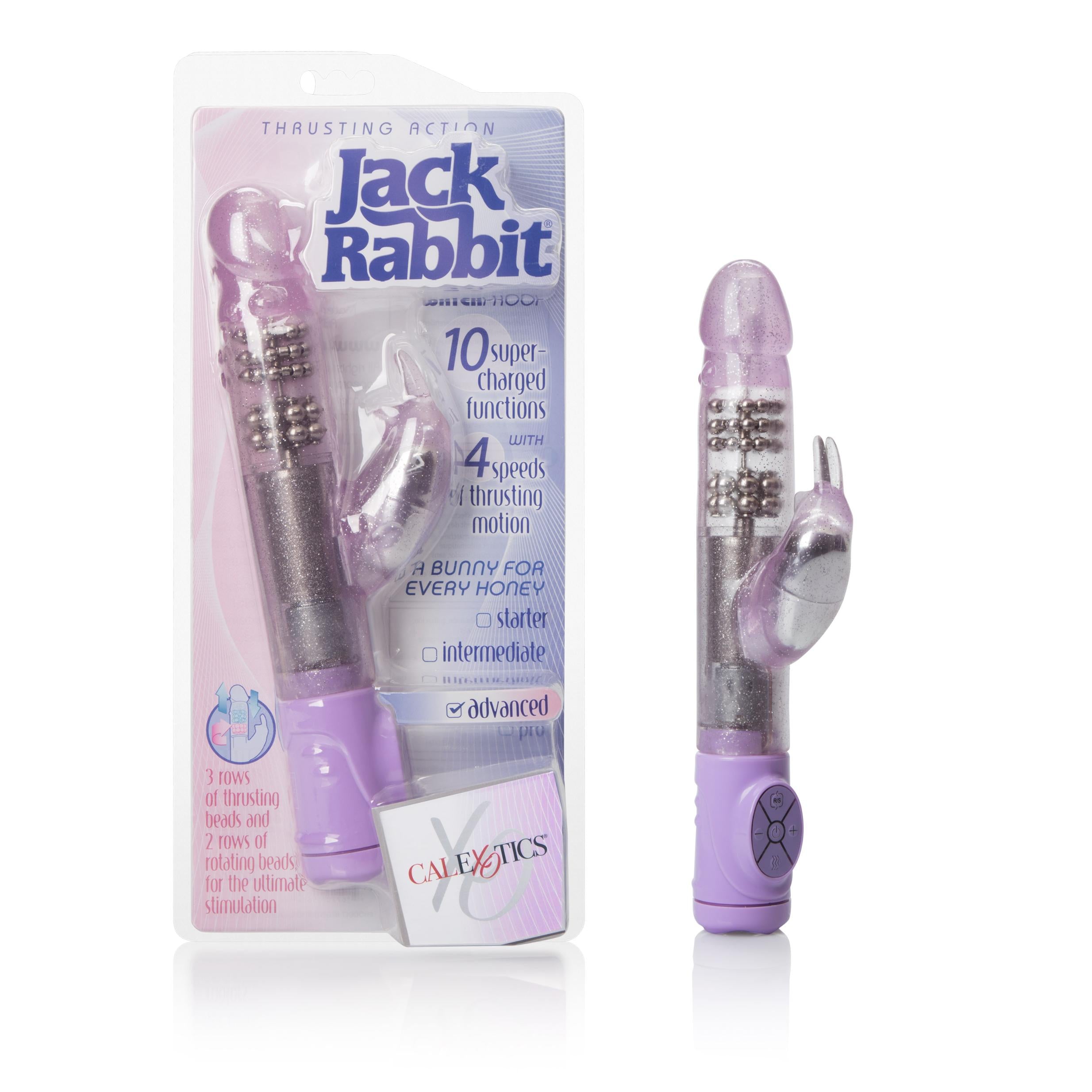 CalExotics Thrusting Jack Rabbit Vibrator Purple