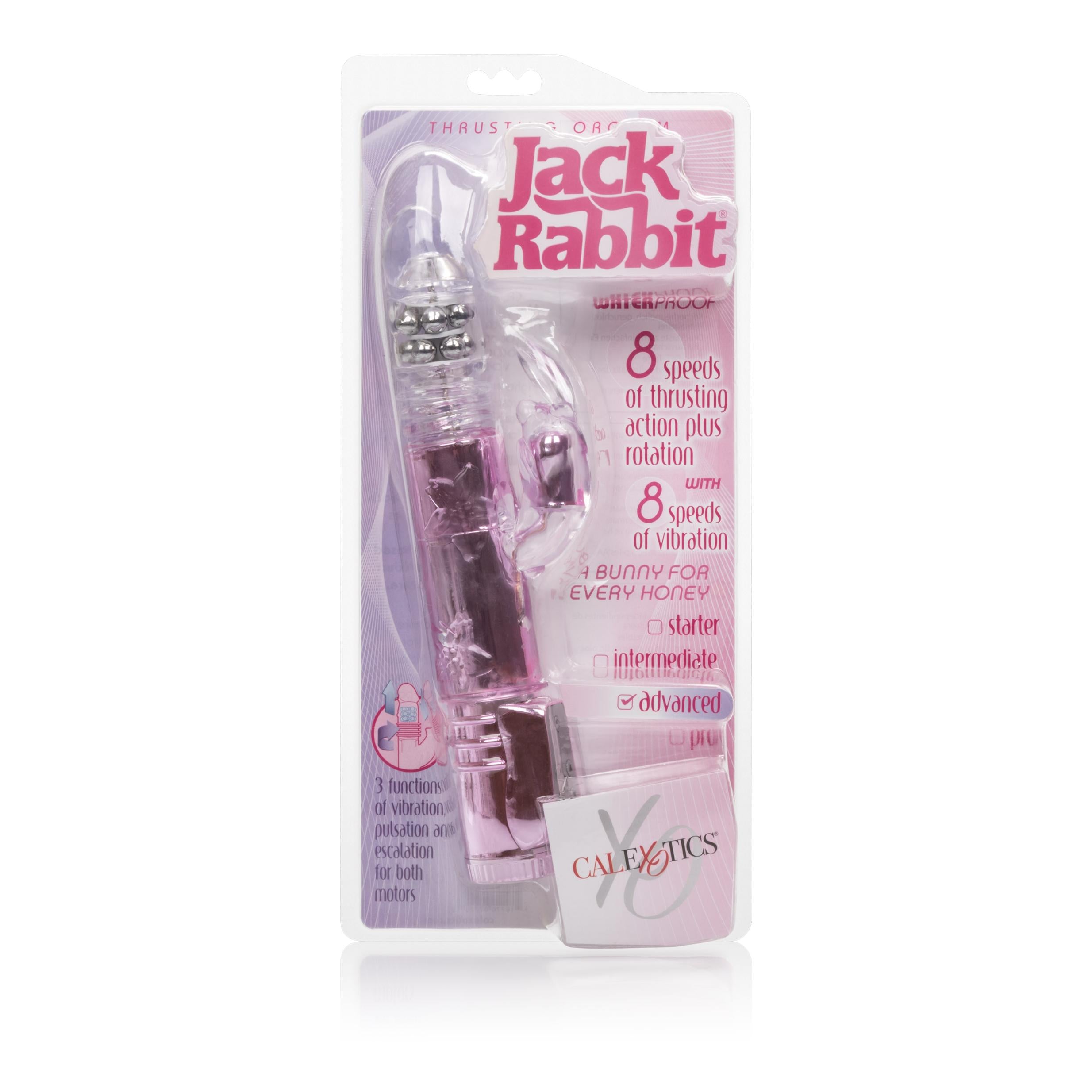 CalExotics Thrusting Orgasm Jack Rabbit Vibrator Pink