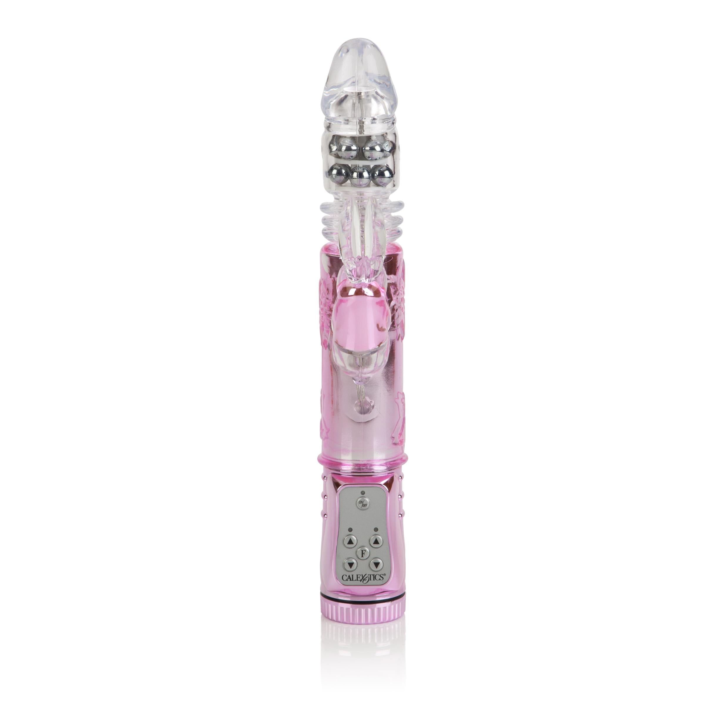 CalExotics Thrusting Orgasm Jack Rabbit Vibrator Pink