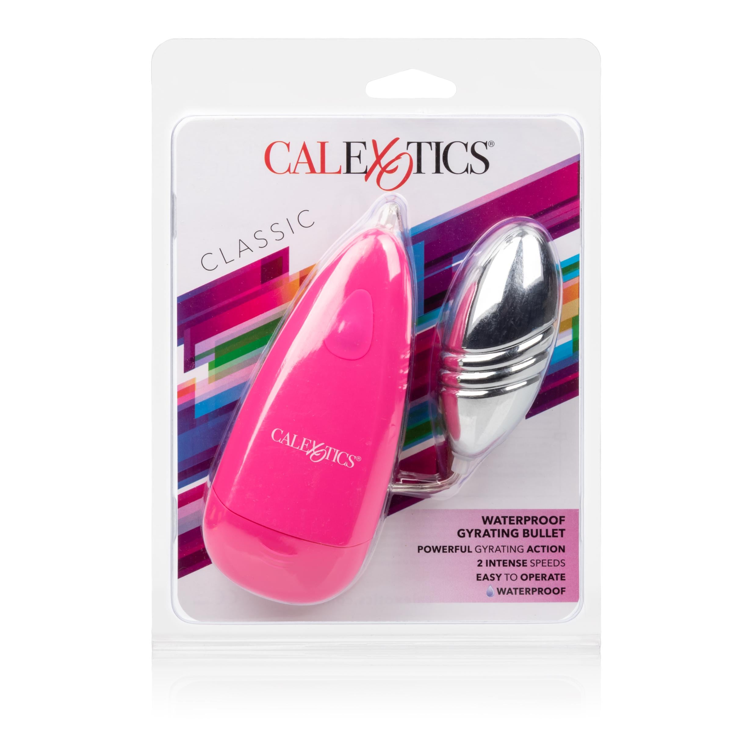 CalExotics Turbo Sized Waterproof Gyrating Bullet Pink