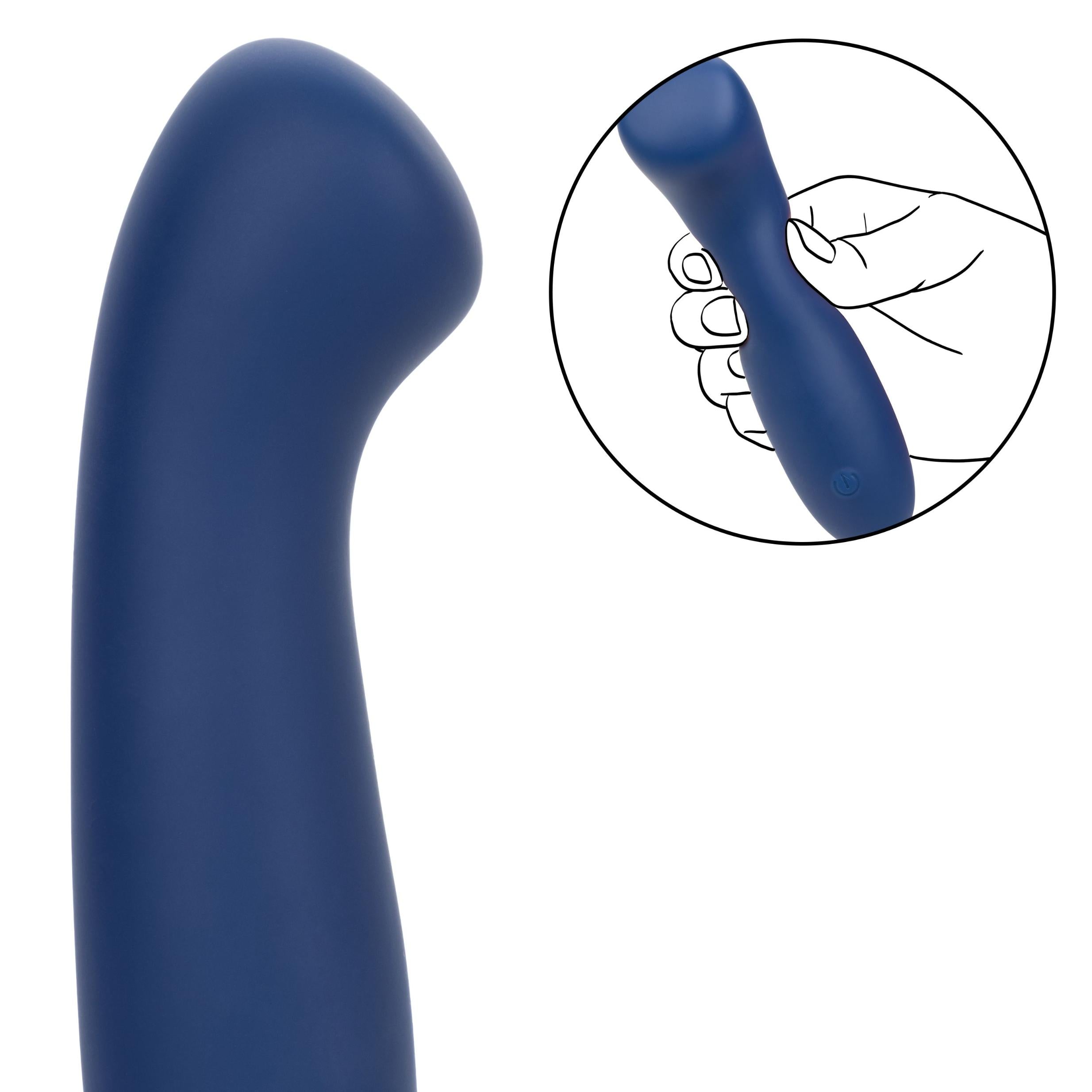 Cashmere Satin G G-Spot Vibrator Blue - CalExotics