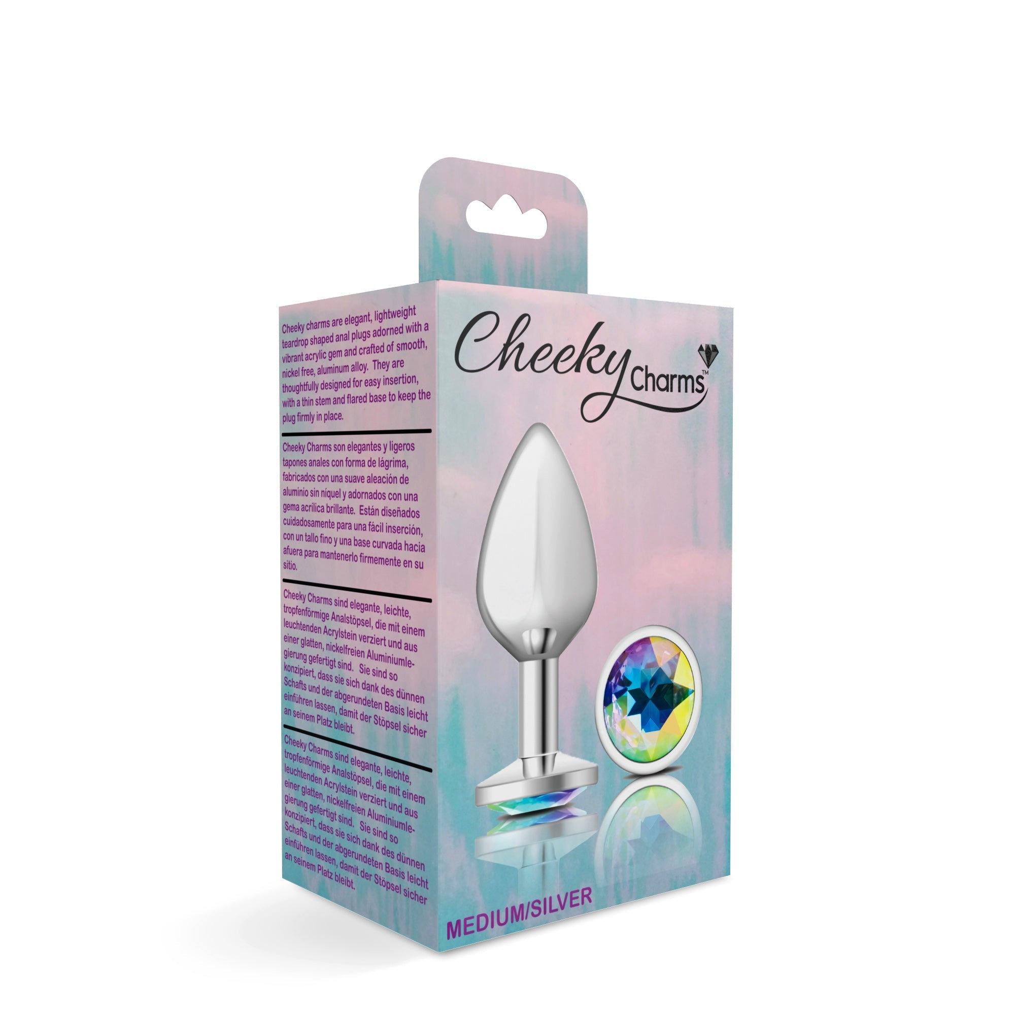 Cheeky Charms - Silver Metal Butt Plug