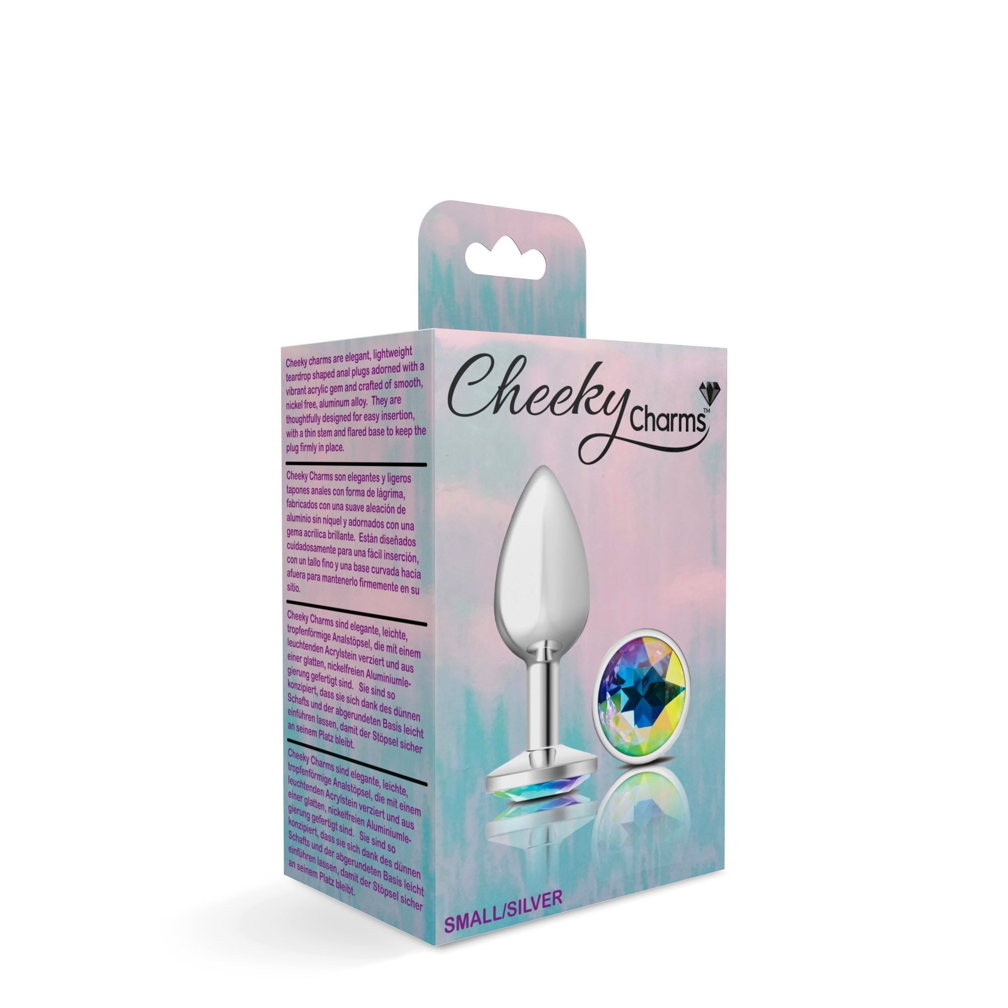 Cheeky Charms - Silver Metal Butt Plug