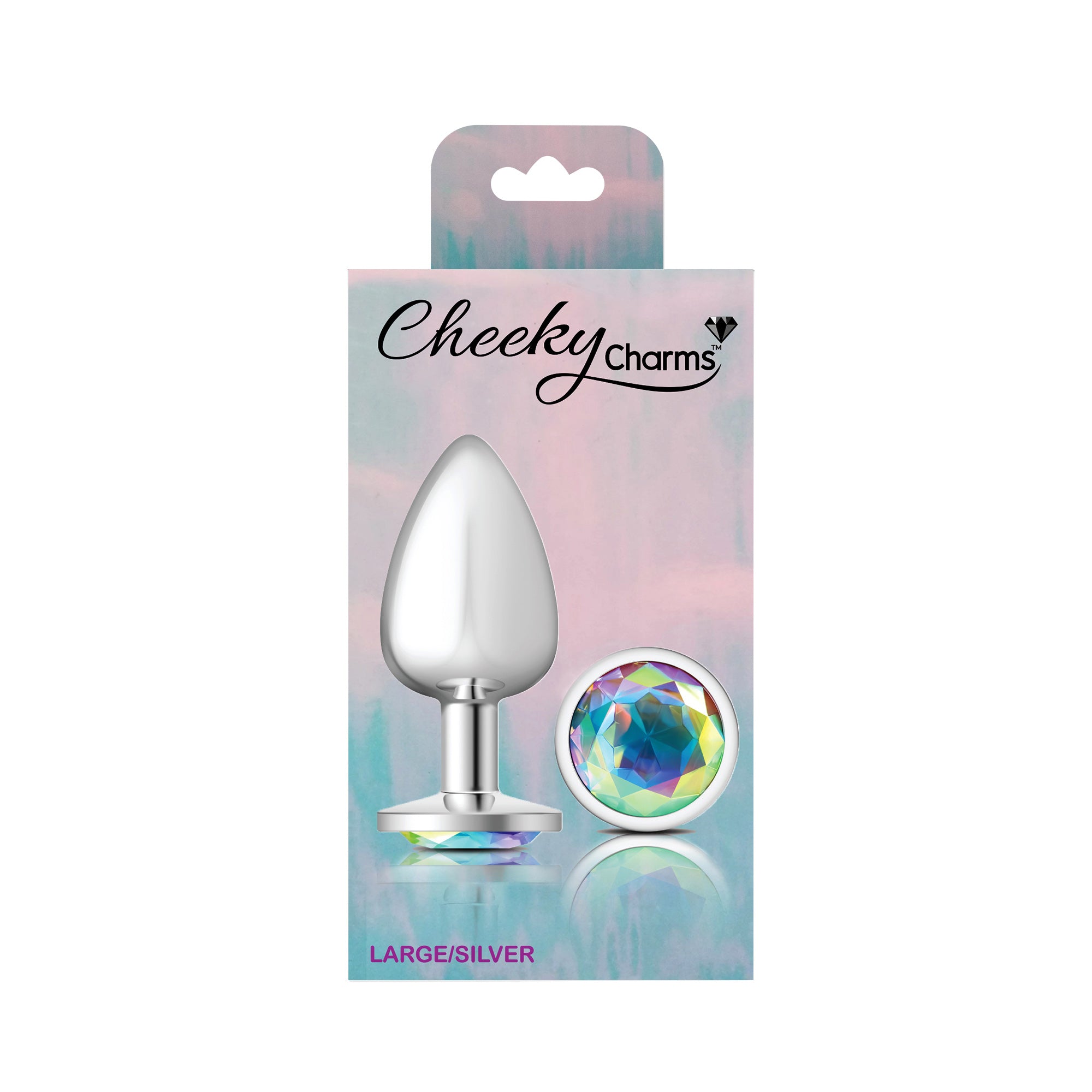 Cheeky Charms - Silver Metal Butt Plug