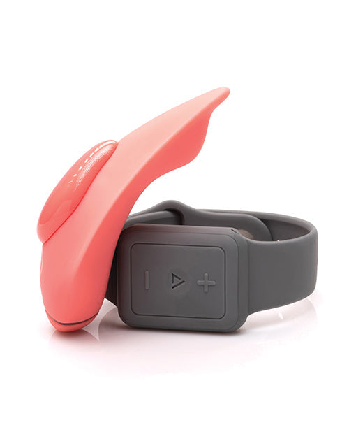 Clandestine Devices Companion Panty Vibrator W/wearable Remote - Coral