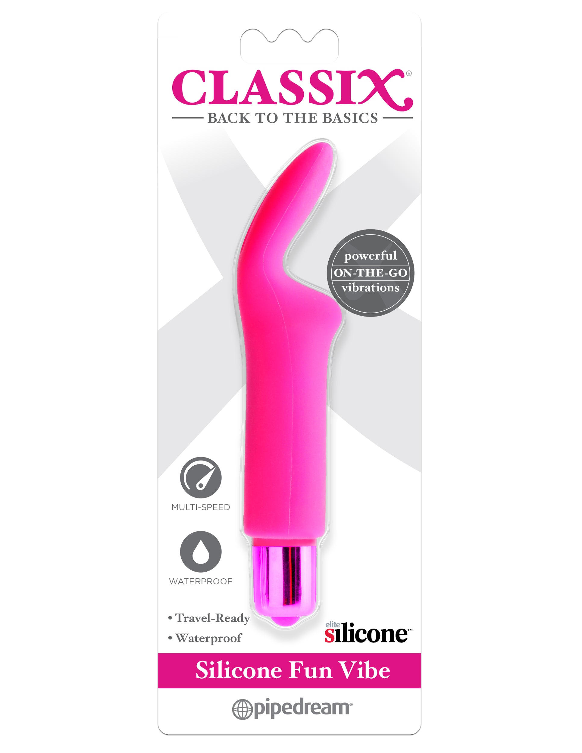 Classix Silicone Fun Vibrator Pink