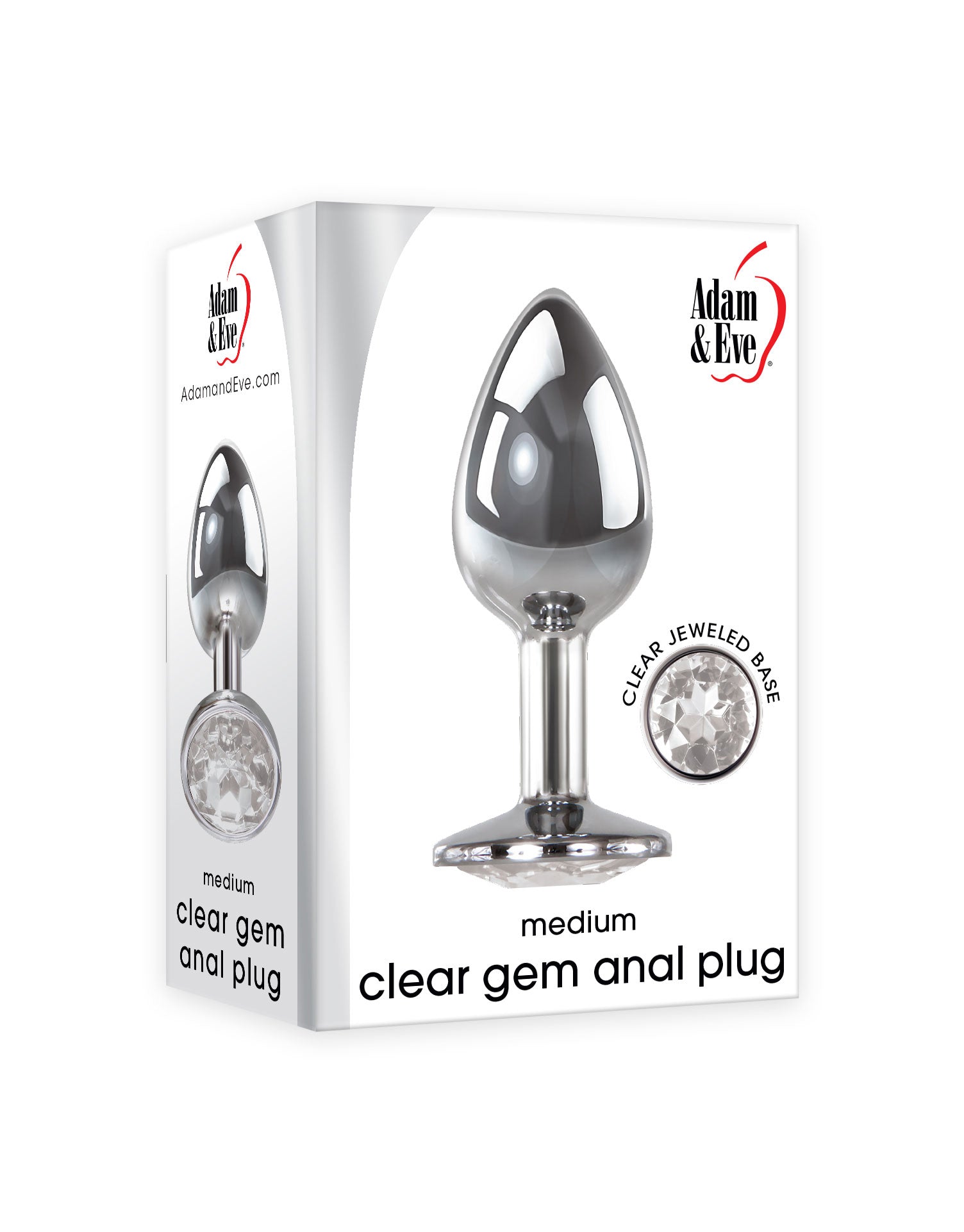 Clear Anal Gem Plug - Medium