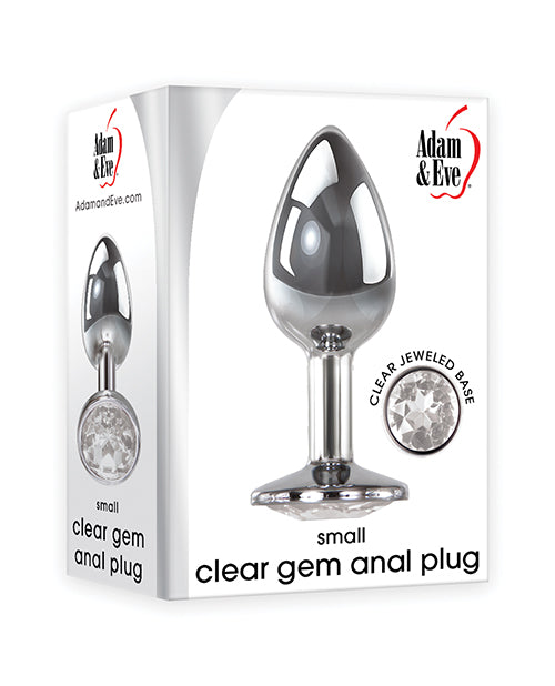 Clear Anal Gem Plug - Medium Small
