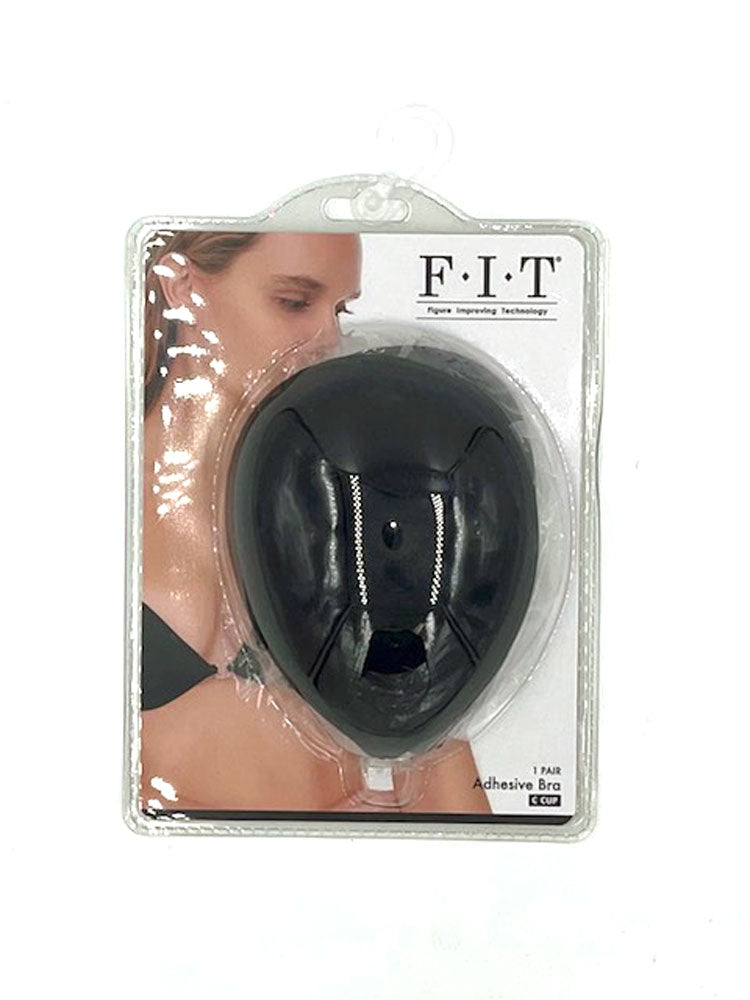 Cloth Adhesive Bra - Cup C - Black