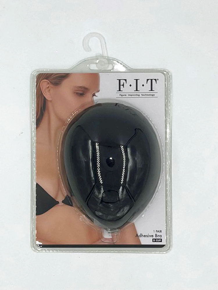 Cloth Adhesive Bra - Cup D - Black