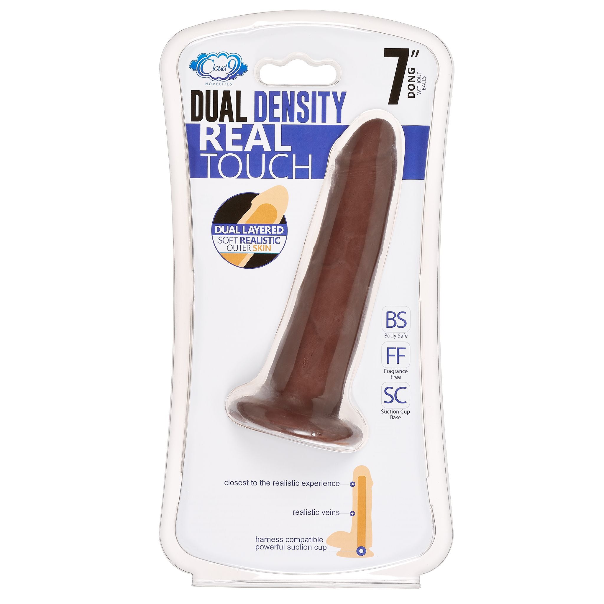 Cloud 9 Dual Density Dildo Touch 7in W/ No Balls