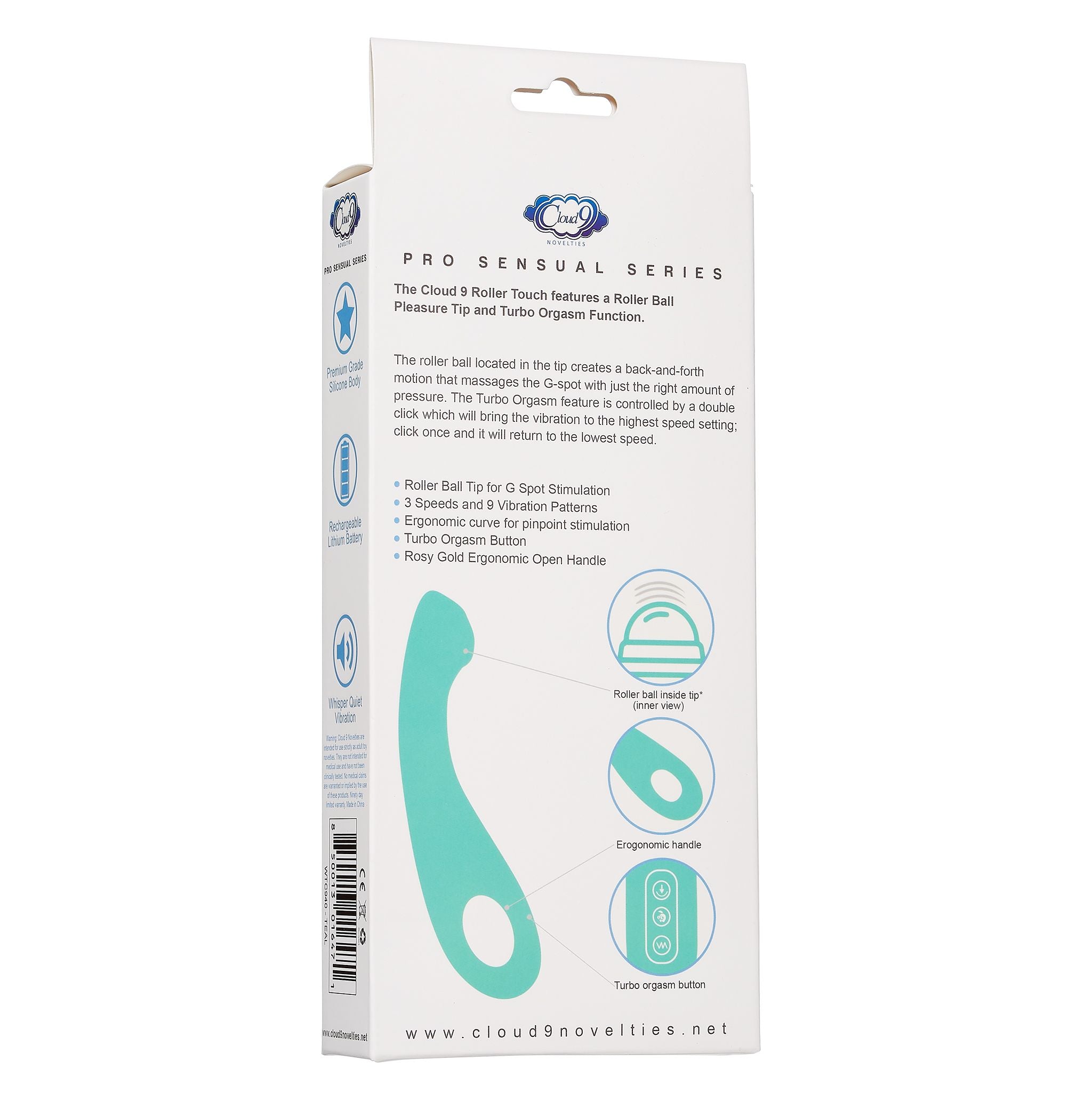 Cloud 9 G-Spot Turbo Teal Vibrator