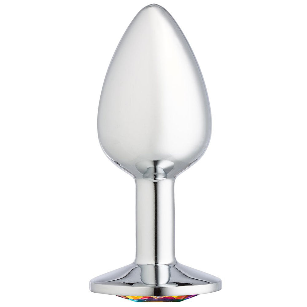 Cloud 9 Gems Silver Chromed Anal Plug Medium