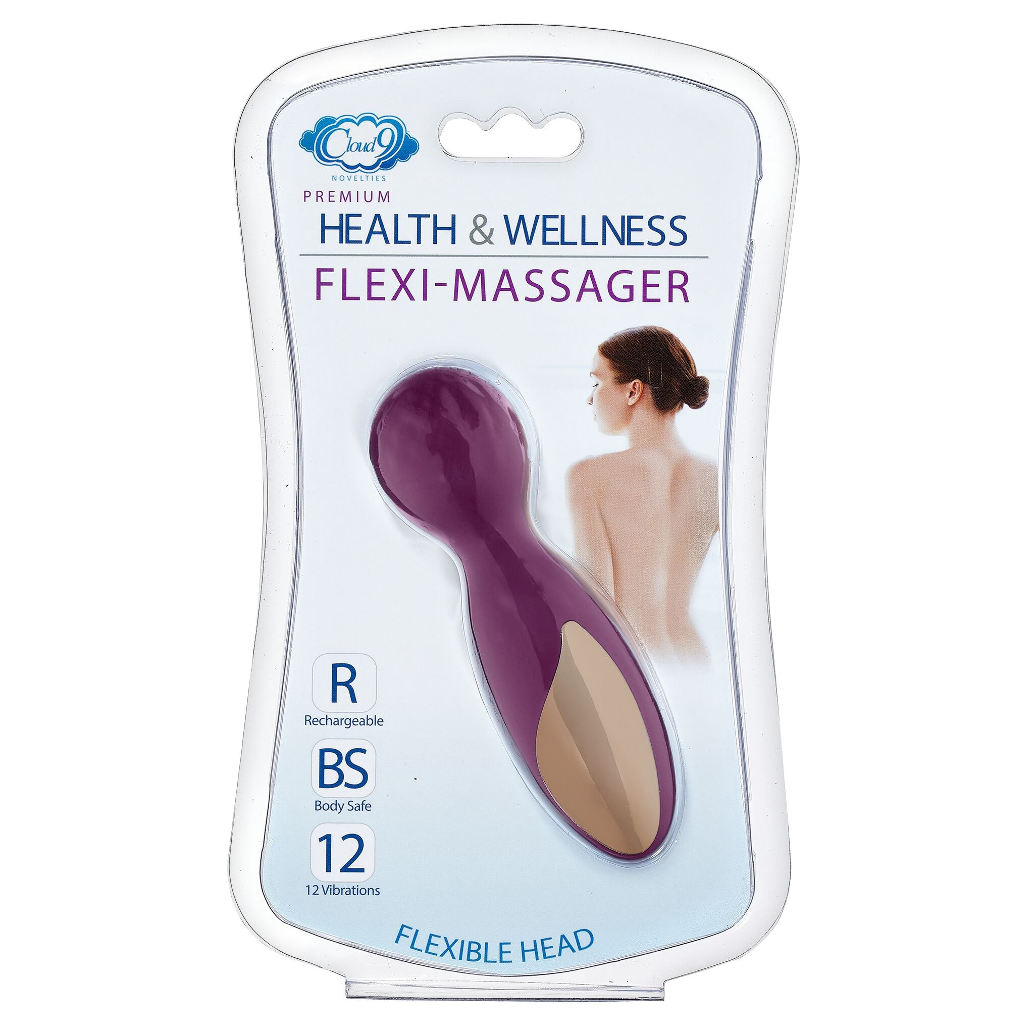 Cloud 9 Health & Wellness Flexi-massager Rechargeable Wand Plum