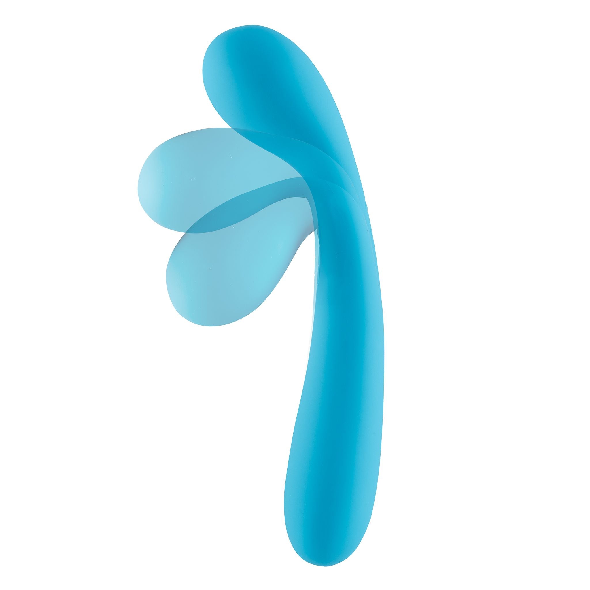 Cloud 9 Health & Wellness Rechargeable G-Spot Vibrator Slim 7in Dual Motors Aqua Blue