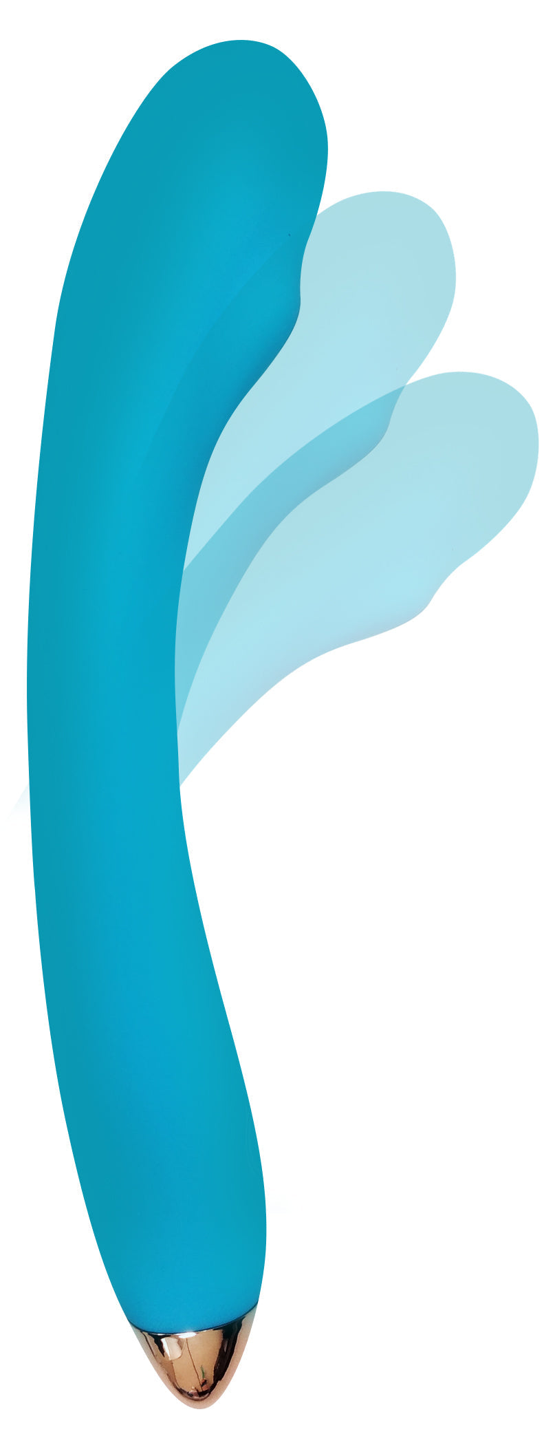 Cloud 9 Health & Wellness Rechargeable G-Spot Vibrator Slim 8in Single Motor Aqua Blue