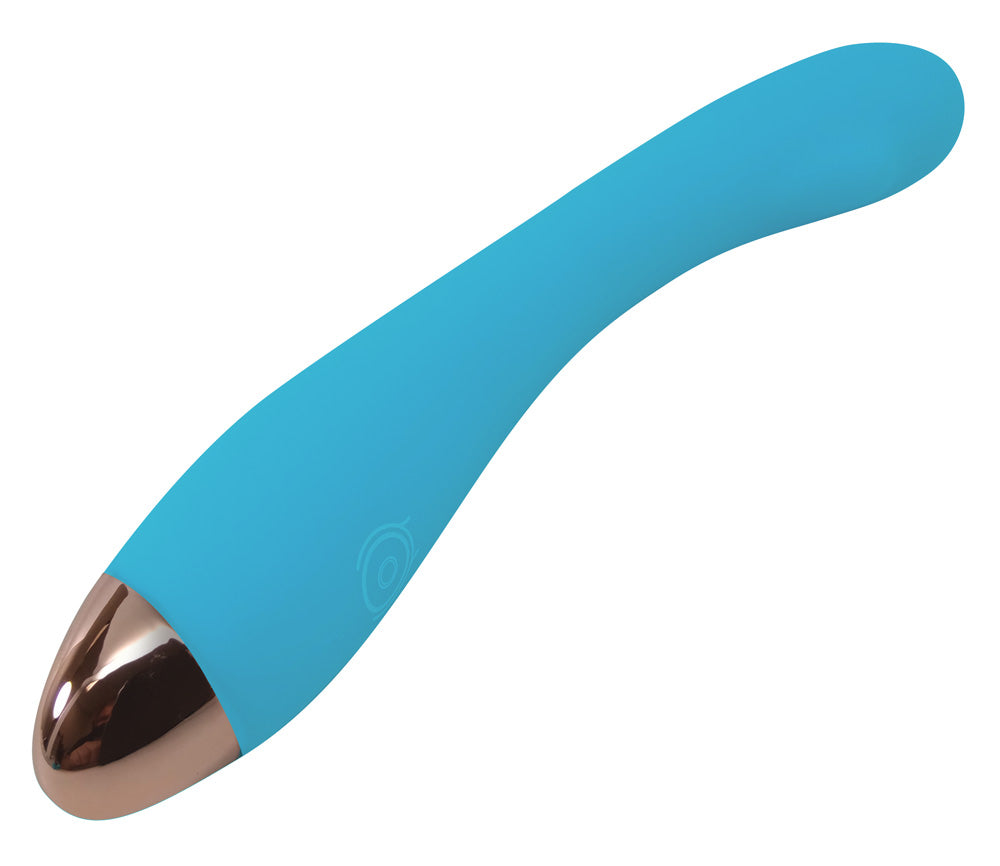 Cloud 9 Health & Wellness Rechargeable G-Spot Vibrator Slim 8in Single Motor Aqua Blue