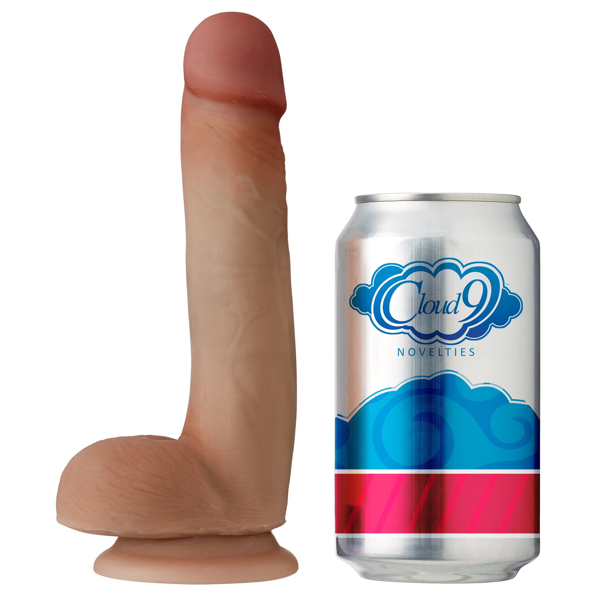 Cloud 9 Novelties Dual Density Real Touch Dildo With Balls