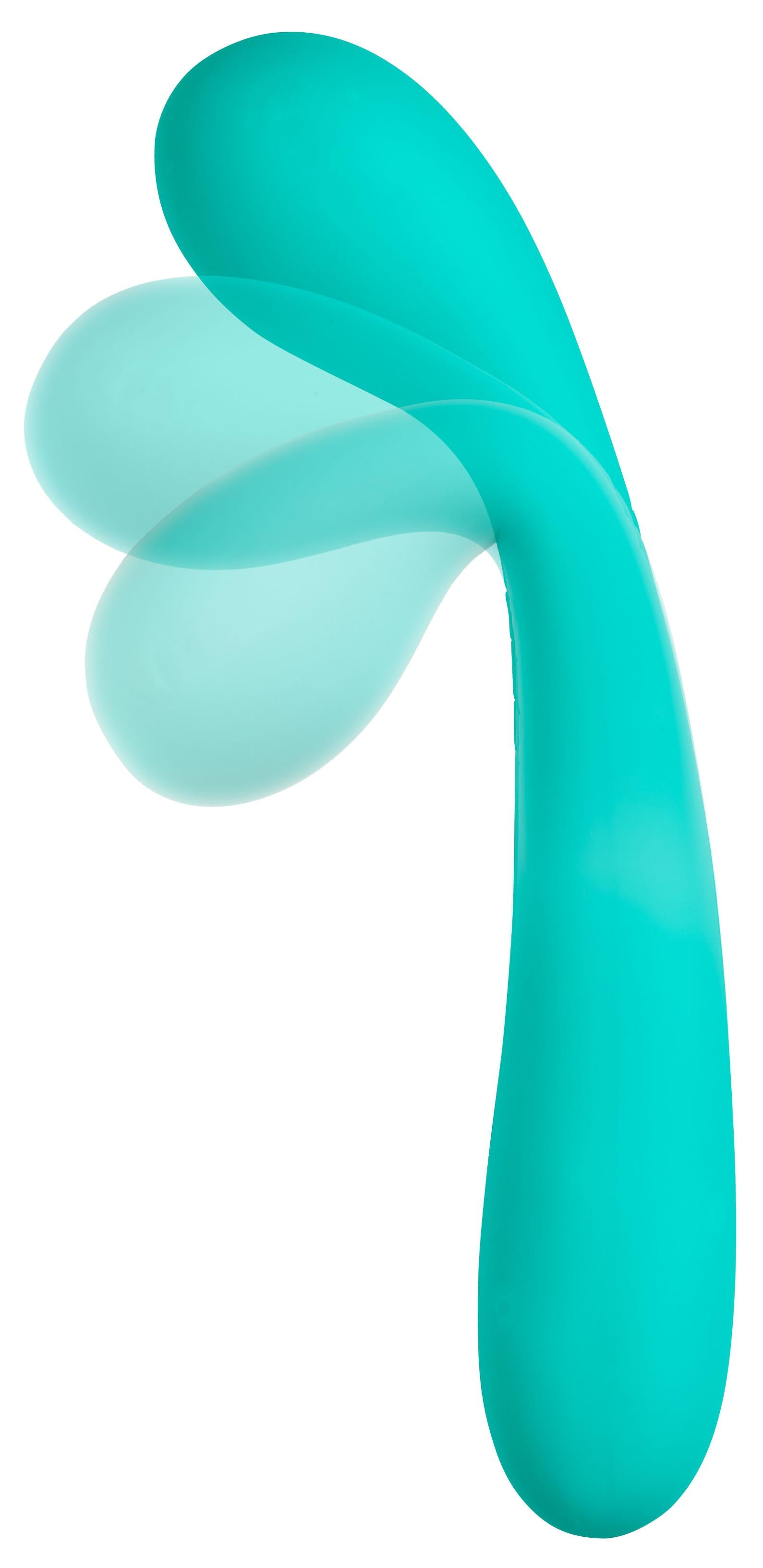 Cloud 9 Novelties G-Spot Vibrator Slim 7 Inch Flexible Body Vibrator Teal