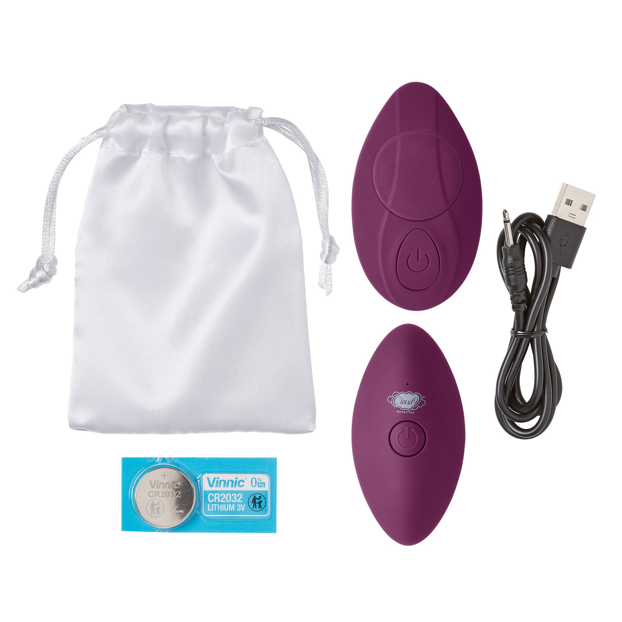 Cloud 9 Panty Pleasures Magnetic Panty Vibrator Plum