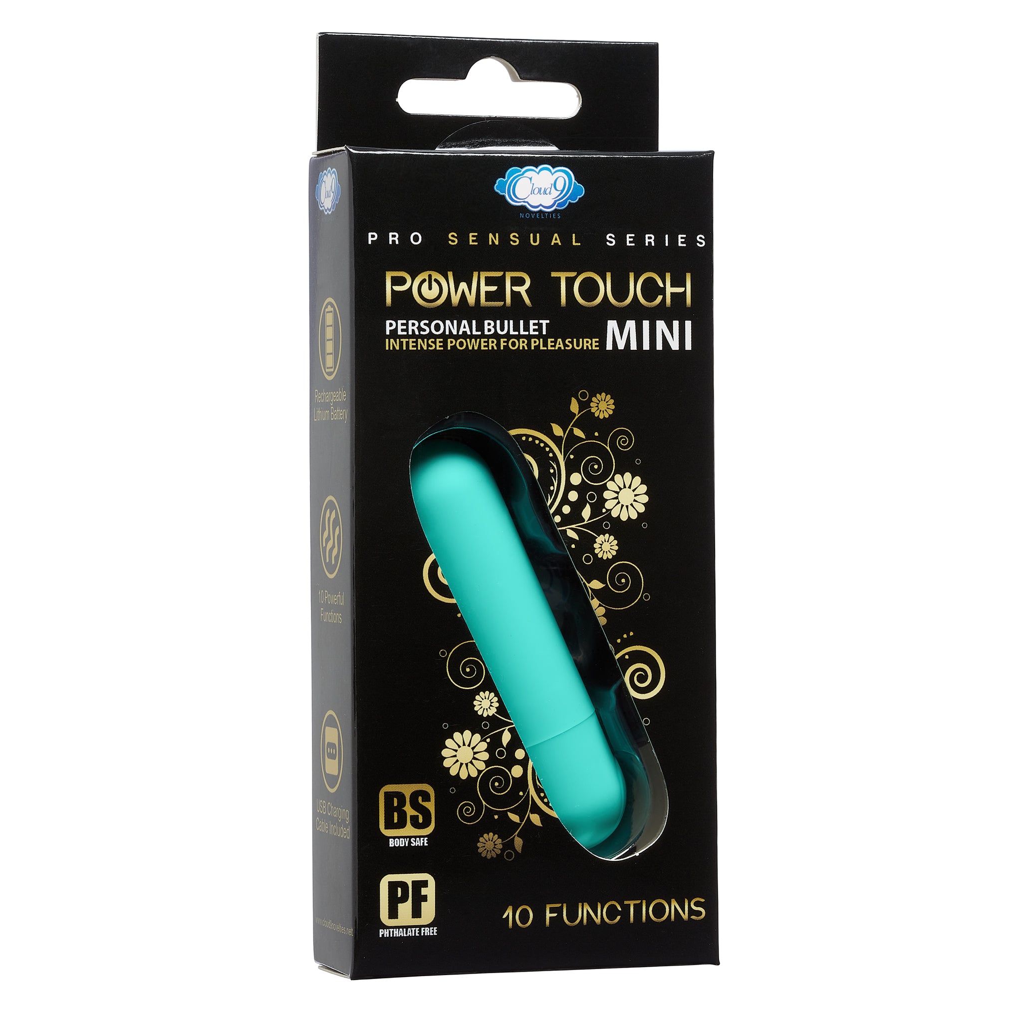 Cloud 9 Power Touch Iii - Mini Rechargeable Bullet (eaches) Teal Mini Rechargeable Bullet (eaches)