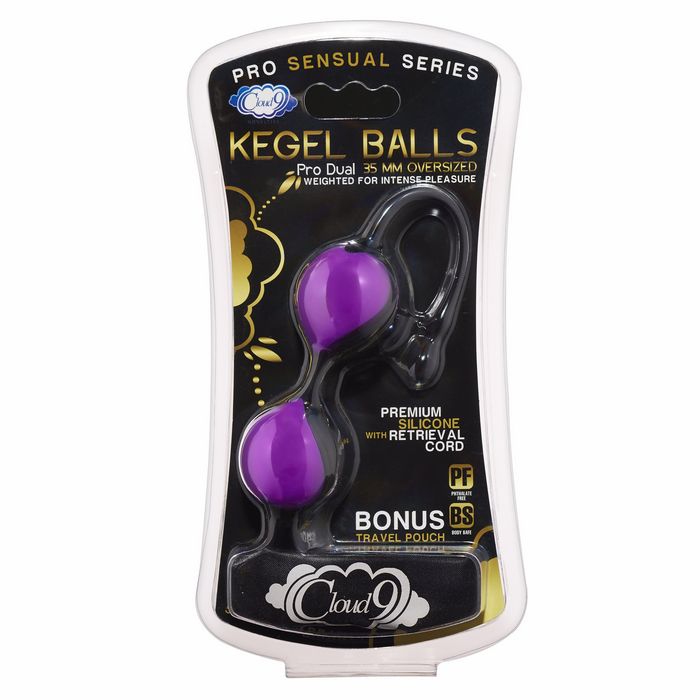 Cloud 9 Pro Sensual Kegel Ball 35mm Black/purple